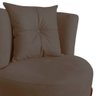 Poltrona Decorativa Luna Suede Marrom - 5