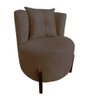 Poltrona Decorativa Luna Suede Marrom - 2