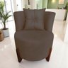 Poltrona Decorativa Luna Suede Marrom - 8