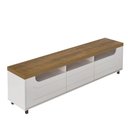 Ver imagem 5 de Rack para Tv até 75 Polegadas Urano 2 Portas 1 Gaveta Pinho/off White - Pnr Móveis