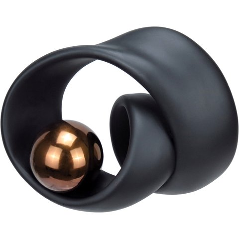 Escultura Decorativa Enfeite Casa Onda Home&co Resina 18x24x13cm Preto