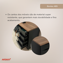 Ver imagem 2 de Escrivaninha Due Ii -nogal/preto 6024