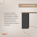 Ver imagem 3 de Escrivaninha Due Ii -nogal/preto 6024
