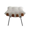 Kit Poltrona Costela com Puff Bouclê Off White - 6