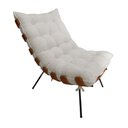 Ver imagem 5 de Kit Poltrona Costela com Puff Bouclê Off White