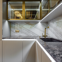 Ver imagem 3 de Perfil Embutir Led 20x11mm Branco 2x1m Marcenaria Slim Ilunato