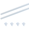 Perfil Embutir Led 20x11mm Branco 2x1m Marcenaria Slim Ilunato - 1