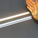 Ver imagem 2 de Perfil Embutir Led 20x11mm Branco 2x1m Marcenaria Slim Ilunato