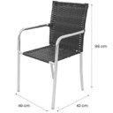 Ver imagem 2 de Cadeira Fibra Sintética 6Mm e Alumínio Móveis Pressa