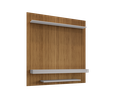 Ver imagem 5 de Painel Tv 60 Polegadas Atlas Ripado 3d de Madeira Sala de Estar 150cm Home Cinema com Prateleira