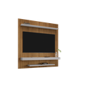 Ver imagem 4 de Painel Tv 60 Polegadas Atlas Ripado 3d de Madeira Sala de Estar 150cm Home Cinema com Prateleira