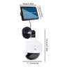 Camera Solar Dome Falsa Luminaria Sensor de Movimento Presença Controle Placa Solar Segurança Jardim - 8