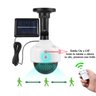 Camera Solar Dome Falsa Luminaria Sensor de Movimento Presença Controle Placa Solar Segurança Jardim - 5