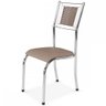 Cadeira Belize Cromado/bege 10760 - Wj Design - 1