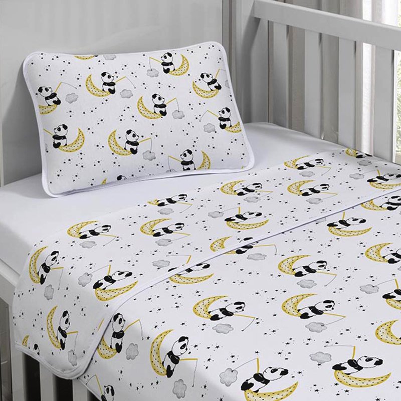 Jogo de Cama Malha Tecebem Baby Iris 3 Pçs Branco