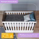 Ver imagem 6 de Berco Mini Cama e Comoda 5 Gavetas Bala de Menta Rustico Branco Henn