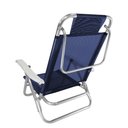 Ver imagem 3 de Kit 2 Cadeira de Praia Alumínio 5 Posições Azul Marinho Zaka
