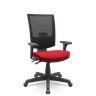 Cadeira Flash Presidente Poliéster Tela Mesh Giratória - Braços Reguláveis e Sistema Backplax - 1