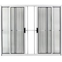 Ver imagem 1 de Vitrô de Correr 4 Folhas sem Bandeira com Grade Branco 100 X 200 - Facce