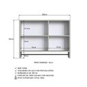 Ver imagem 3 de Armario para Banheiro 01 Porta com Espelho 80cm Arenas Proddy Arenas