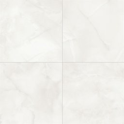 Porcelanato Polido Com Borda Reta Artemis 90x90cm Branco - 3