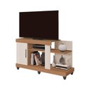 Ver imagem 1 de Rack Canada 120m para Tv até 42 Polegadas 1 Porta - Nature/off White Móveis Leão