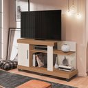 Ver imagem 2 de Rack Canada 120m para Tv até 42 Polegadas 1 Porta - Nature/off White Móveis Leão
