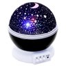Luminária Projetor Abajur Estrelas Galáxia Universo Céu Criança Rotativa 360 - Preto - 1