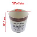 Ver imagem 2 de Kit 2 Mini Vasos de Planta Cachepot Estampados Decorados 12,5cm