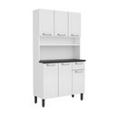 Ver imagem 4 de Kit Armário Aço para Cozinha Compacta com Balcão m 6 Portas 1 Gaveta Aço 105cm Off White