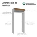 Ver imagem 3 de Porta-Geladeira 103 cm 1 Porta Basculante Branco/Rustic Glamy Madesa Branco/Rustic