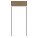 Ver imagem 6 de Porta-Geladeira 103 cm 1 Porta Basculante Branco/Rustic Glamy Madesa Branco/Rustic