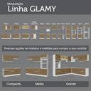 Ver mais imagens de Porta-Geladeira 103 cm 1 Porta Basculante Branco/Rustic Glamy Madesa Branco/Rustic