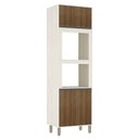 Ver imagem 1 de Torre Quente Linea 70cm com 2 Nichos 4 Portas Mdp Luciane