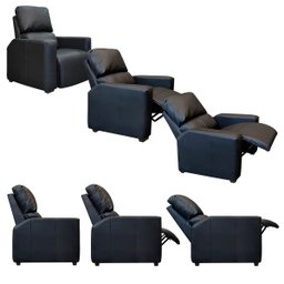Poltrona Reclinável para Extensão de Cílios e Estética Hera Corino Preto SOFA STORE - 4