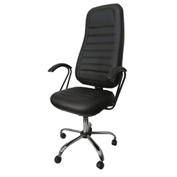 Cadeira Escritório Presidente Comfort Plus - Base Cromada - 1