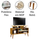 Ver imagem 2 de Rack Bancada para Tv de até 42" 2 Prateleiras Lynne Naturale/off White