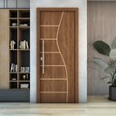 Ver imagem 4 de Folha de Porta Frisada R10S com 3 Dobradiças 3 1/2 Parafusos:Imbuia/80 cm