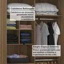 Ver imagem 5 de Guarda Roupa Modulado 2 Portas de Correr com Espelho 134cm Vene Avelã Pf/cinza Supremo Pf