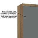 Ver imagem 4 de Guarda Roupa Modulado 2 Portas de Correr com Espelho 134cm Vene Avelã Pf/cinza Supremo Pf