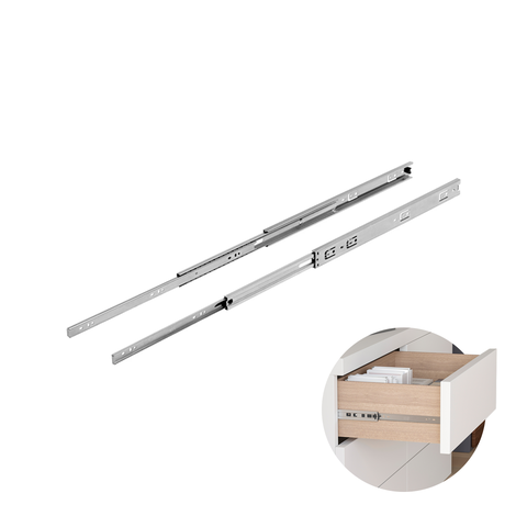 Corrediça Trilho Telescópica 50 Cm Para Gavetas H45 40kg Mk