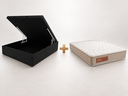 Ver imagem 4 de Kit Colchão D45 Eco Casal com Baú Preto Corino