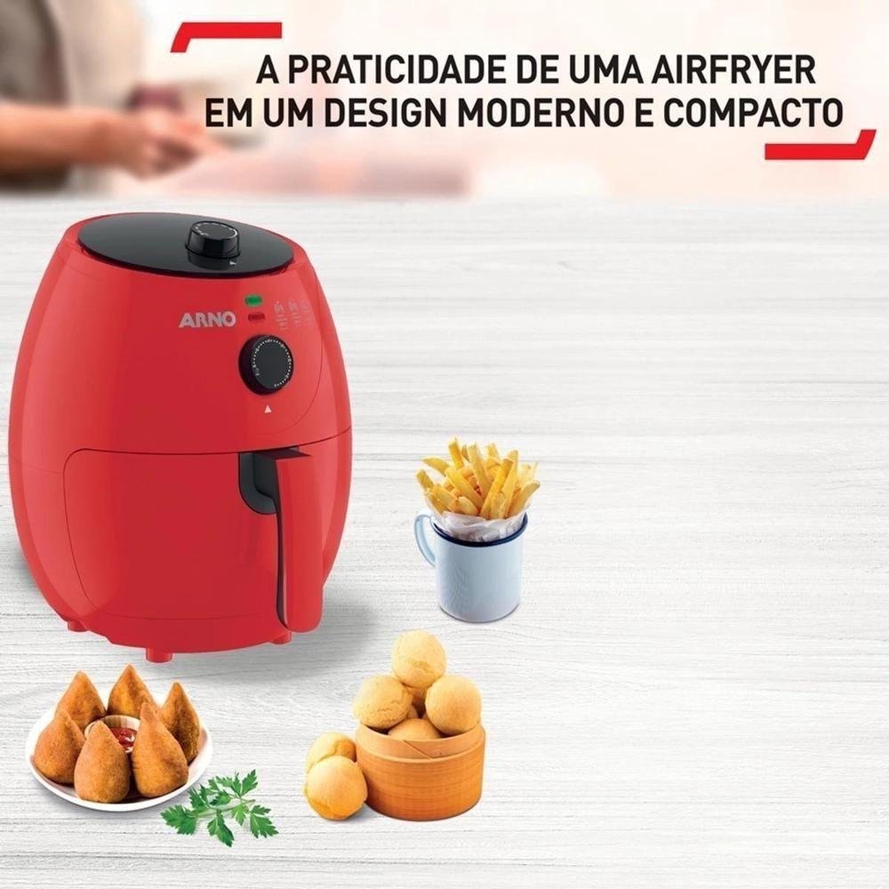 Airfryer Fritadeira Easy Fry Red Arno 3,2L Vermelho - 5
