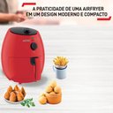 Ver imagem 5 de Airfryer Fritadeira Easy Fry Red Arno 3,2L Vermelho