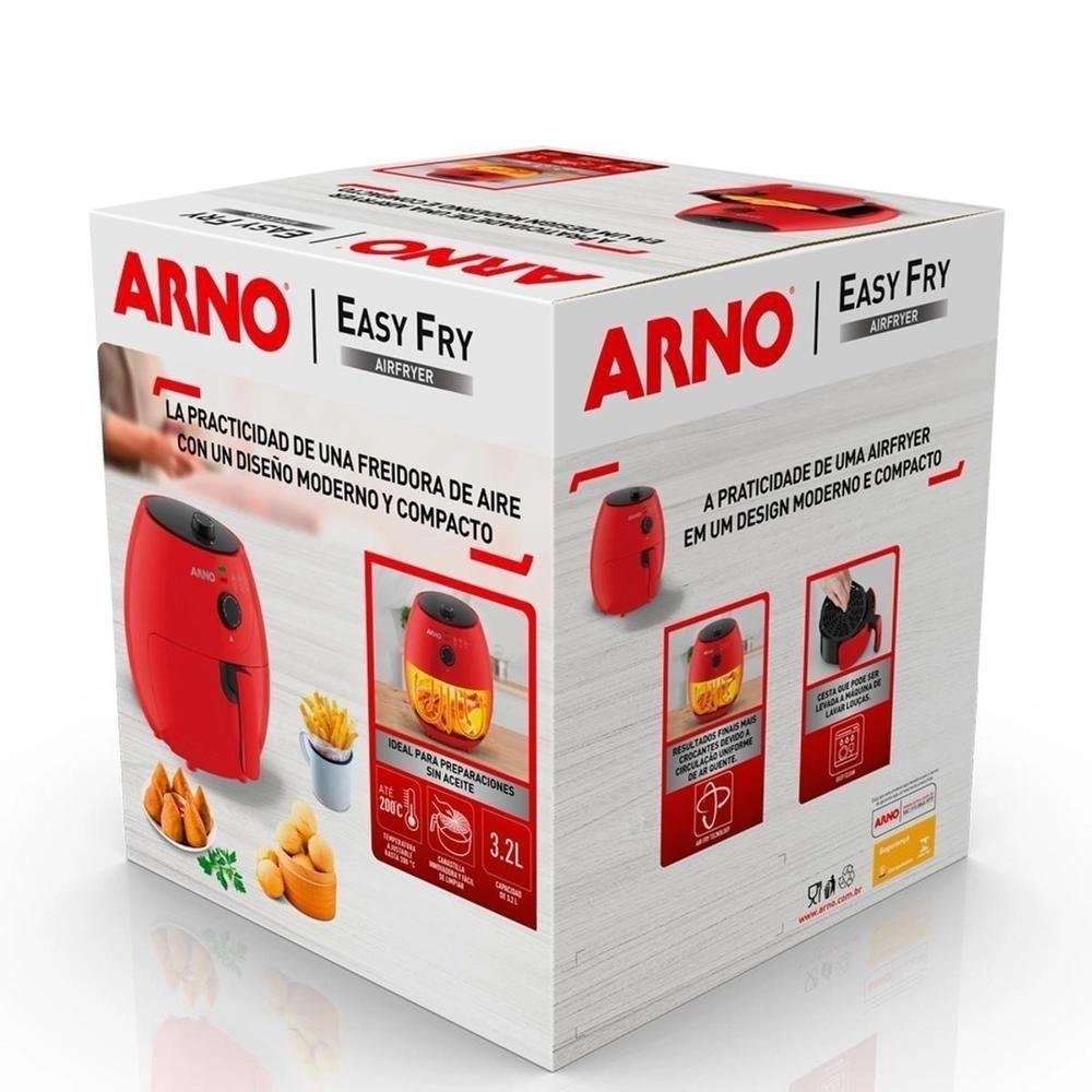 Airfryer Fritadeira Easy Fry Red Arno 3,2L Vermelho - 6