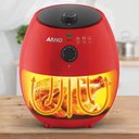 Ver imagem 3 de Airfryer Fritadeira Easy Fry Red Arno 3,2L Vermelho