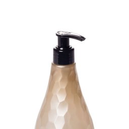 Porta Sabonete Líquido Prime Plástico Âmbar Martelado 280ml - Plasútil - 4