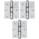 Ver imagem 1 de Dobradiça para Porta Silvana 4 com Rolamento Inox Cromada 3 Peças