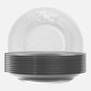 Ver imagem 1 de Prato Fundo Acqua Duralex 22,4 cm em Vidro Transparente - Kit com 24 Unidades