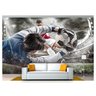 Papel De Parede Esportes Futebol Bola Campo 3D Spt03 3M² - 1